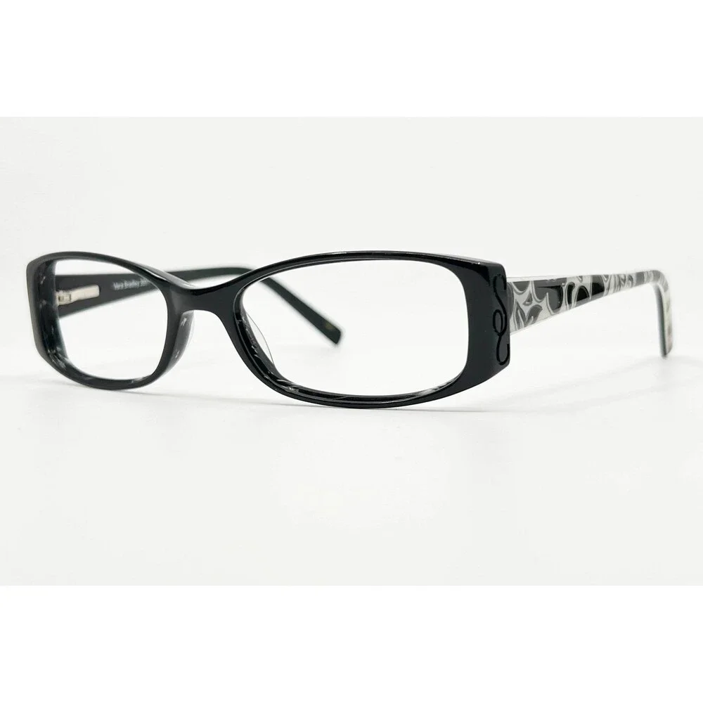 Vera Bradley Eyeglasses Black Night & Day NDY 3001 Paisley Rectangular 140